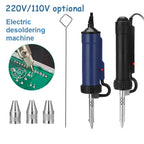 Electric Desoldering Machine Automatic Portable Electric Solder Tin Sucker Vacuum Soldering Remove Pump With Desoldering Nozzles