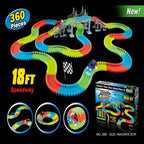 Electric Noctilucent assembly Track Toy Car Set for Kids - City Engineering Mini Car Puzzle - Boys Gift Track car