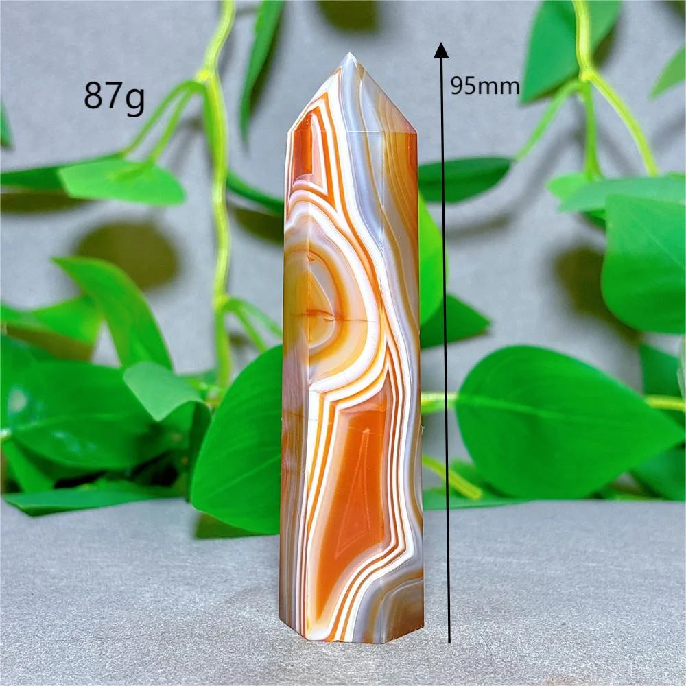 Carnelian Tower Crystal Natural Stone Quartz Home Decoration Minerals Reiki Craft Gifts Energy Healing Meditation Spiritual Love