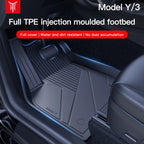 YZ For Tesla Floor Mats Model 3 Y Highland 2021-2024 Car Four Seasons Waterproof Non-slip Floor Mat TPE Special Car Accessories