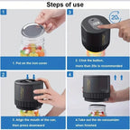 Electric Mason Jar Vacuum Sealer Kit, Cordless, for Mason Jars Wide Mouth Fermentation with Mason