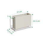 Kitchen Knife Holder Rack with Lid Stand and Chopstick Storage Magnetic Drain Design for Countertop Organization Use