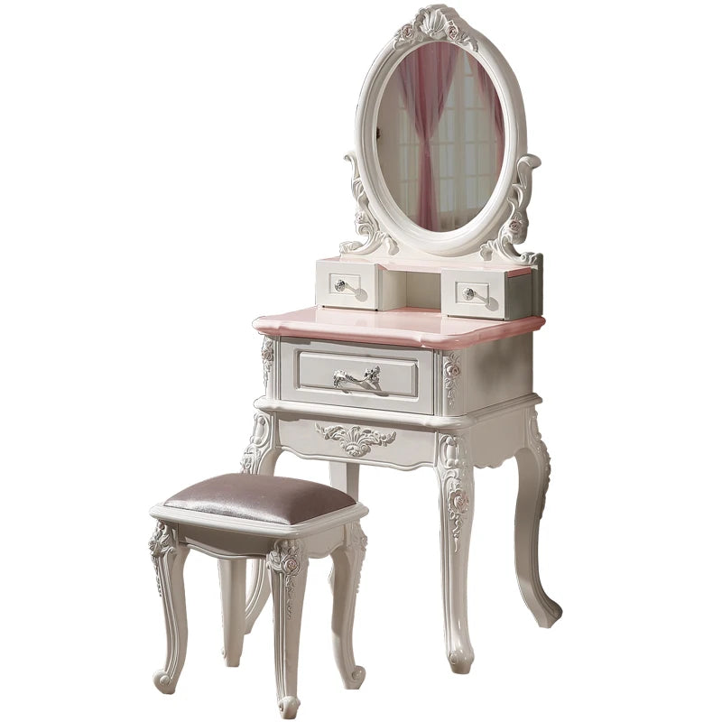 Indoor furniture Dresser Small 40/45/50/60cm Home Girls Bedroom Mini Narrow European Princess Powder Makeup Table