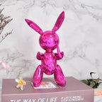 Modern Art Balloon Rabbit Statue Creative Animal Sculpture Home Decor 25/35CM Height