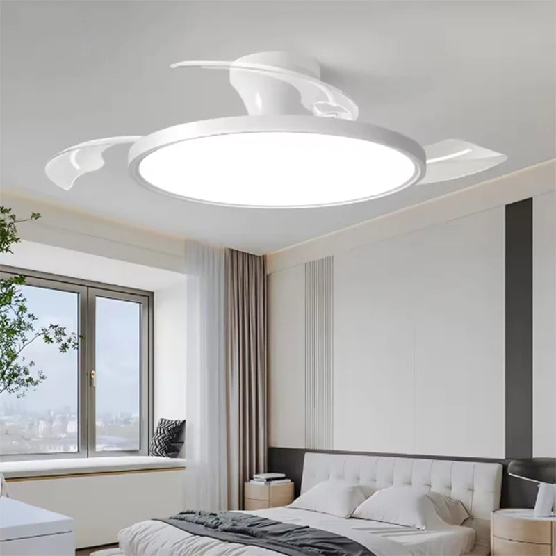 Intelligent Invisible Ceiling Fan Lamps Bedroom Study Living Room Ligh