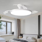 Intelligent Invisible Ceiling Fan Lamps Bedroom Study Living Room Ligh