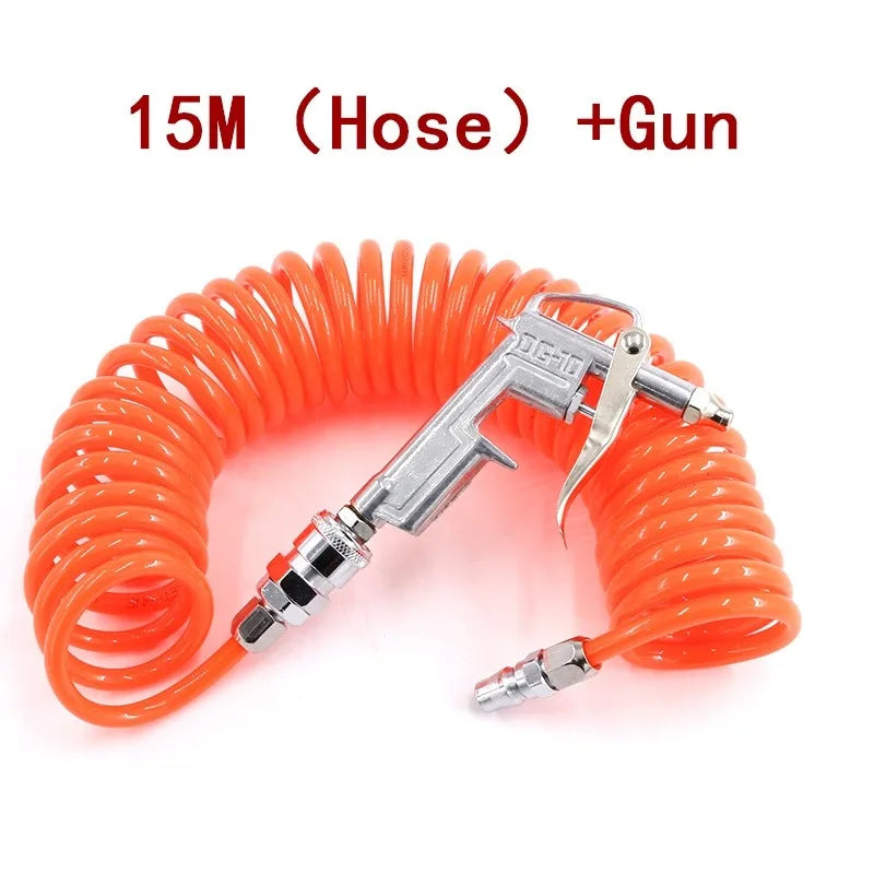Compressor Hose 8*5mm Telescopic Hose Pu High Pressure Cleaning Spray Gun Air Duster Blow Spring Tube Pipe