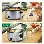 Kitchen Desktop Pot Lid Holder Multifunctional Pot Cover Rack Spatula Storage Rack Pot Lid Rest Kitchen Organizer Kitchen Tools