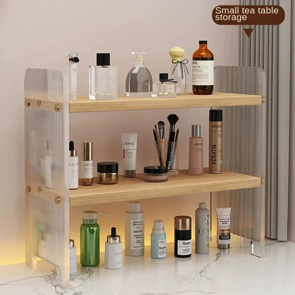 Desktop Bookshelf Kitchen Utensil Storage Rack Office Desktop Storage Rack Acrylic Bookshelf Household Minimalist Storage Rack