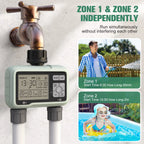 Eshico HCT-326 Super Timing 2-Outlet Water Timer Precisely Watering Up Outdoor Automatic Irrigation Fully Adjustable Program