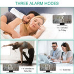 multi-functional projection alarm clock Intelligent luminous large screen Mirror Digital clock 180 Rotatable Projector for home