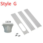 Air Conditioner Exhaust Hose Vent Kit Mobile Air Conditioning Parts Window Kit Slide Plate Tube Connector Wind Shield Adaptor
