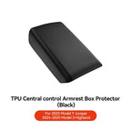 YZ Tesla Model 3 Y Highland Juniper Car Center Console Armrest Pad TPE Soft Case Lid Auto Central Armrest Box Cover Accessories