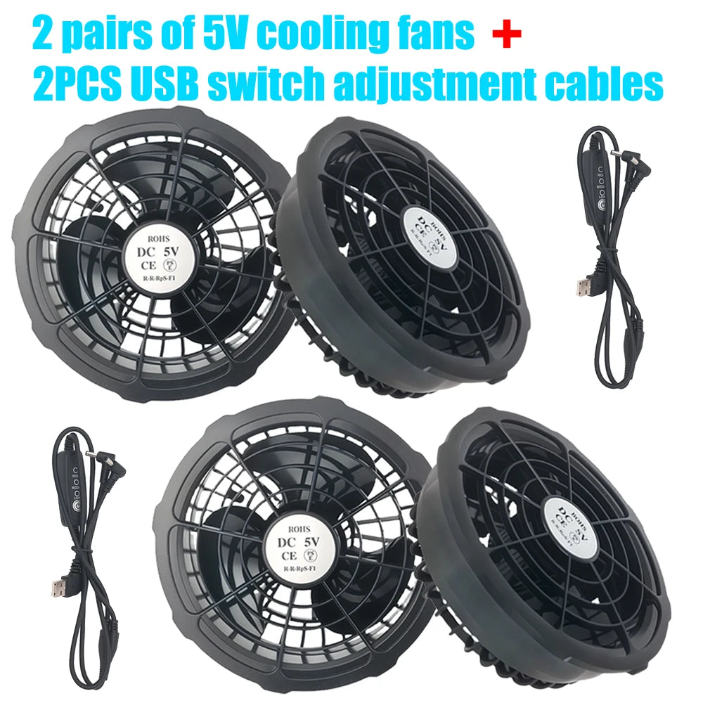 5V Cooling Fan for Air Conditioner Cooling Vest Jacket Air Conditionin