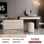 Makeup Mirror Wooden Dresser Set Bedroom Brown Natural Modern Vanity Dressers Nordic Storage Drawer Coiffeuse House Accessories