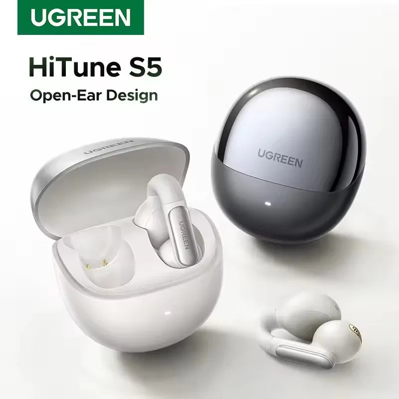HiTune S5 TWS Open Ear Clip Wireless Earbuds Bluetooth Sports Earphones Headphones in Mic with Earhooks & Ear Hook