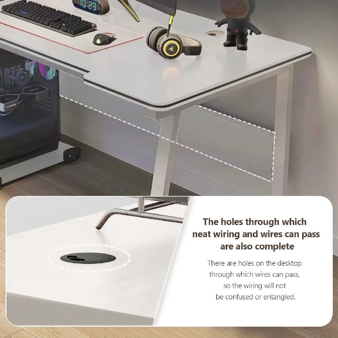 Modern Wood Gaming Desk