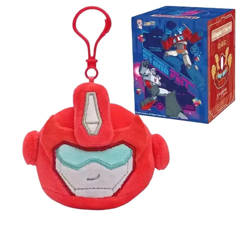 REESEE Mini  Plush  Blind Box Optimus Prime Shockwave Soundwave Megatron Cartoon Keychain Schoolbag Charm Fans Collectible Gift