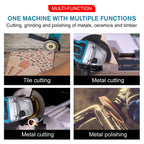 Drillpro 800W 125MM Brushless Electric Angle Grinder 4 Speed Cutting Machine DIY Woodworking Power Tools For Makita 18V Battery