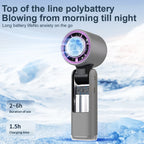 With Ice Cooler Small Pocket Fans Rechargeable 3-in-1 Portable Fan Speed(100) 13000 rpm Ice Cooling Handheld Fan Digital Display