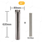 20*2.5inch stainless steel water filter housing water filtration pre f
