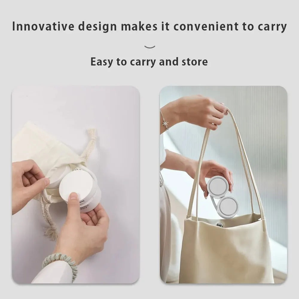 USB Mini Portable Fan Outdoor Cold Fan Hands Free Neck Fan Hanging Rec