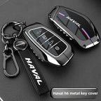 Leather Car Key Case Cover for Great Wall Haval H6 2024 H9 2024 H2 M6 Cool Dog Plus Owl Dragon MAX F7 F7X F7H H8 H3 Accessories
