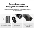 Xiaomi Mijia Electric Wine Opener Battery Automatic Bottle Cap Opener for Red Wine Beer with Foil Cutter Kitchen Accessories
