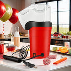 Electric Fully Automatic Home Kitchen Popcorn Machine 220V Compact Mini Snack Maker Ideal for Movie Night and Parties