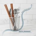 Kitchen Organizer 304 Stainless Steel Chopstick Holder Wall Hanging Drainer Modern Tableware Storage