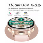 TWS 3-in-1 Smart Watch AMOLED 1.43" - Bluetooth Call, Built-in Earbuds, Fitness Tracker & Music Control