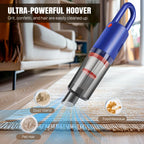 Wireless Portable Car & Home Vacuum Cleaner, 6200Pa Strong Suction, 50W High Power, Dual Lithium Batteries for Long-lasting Batt