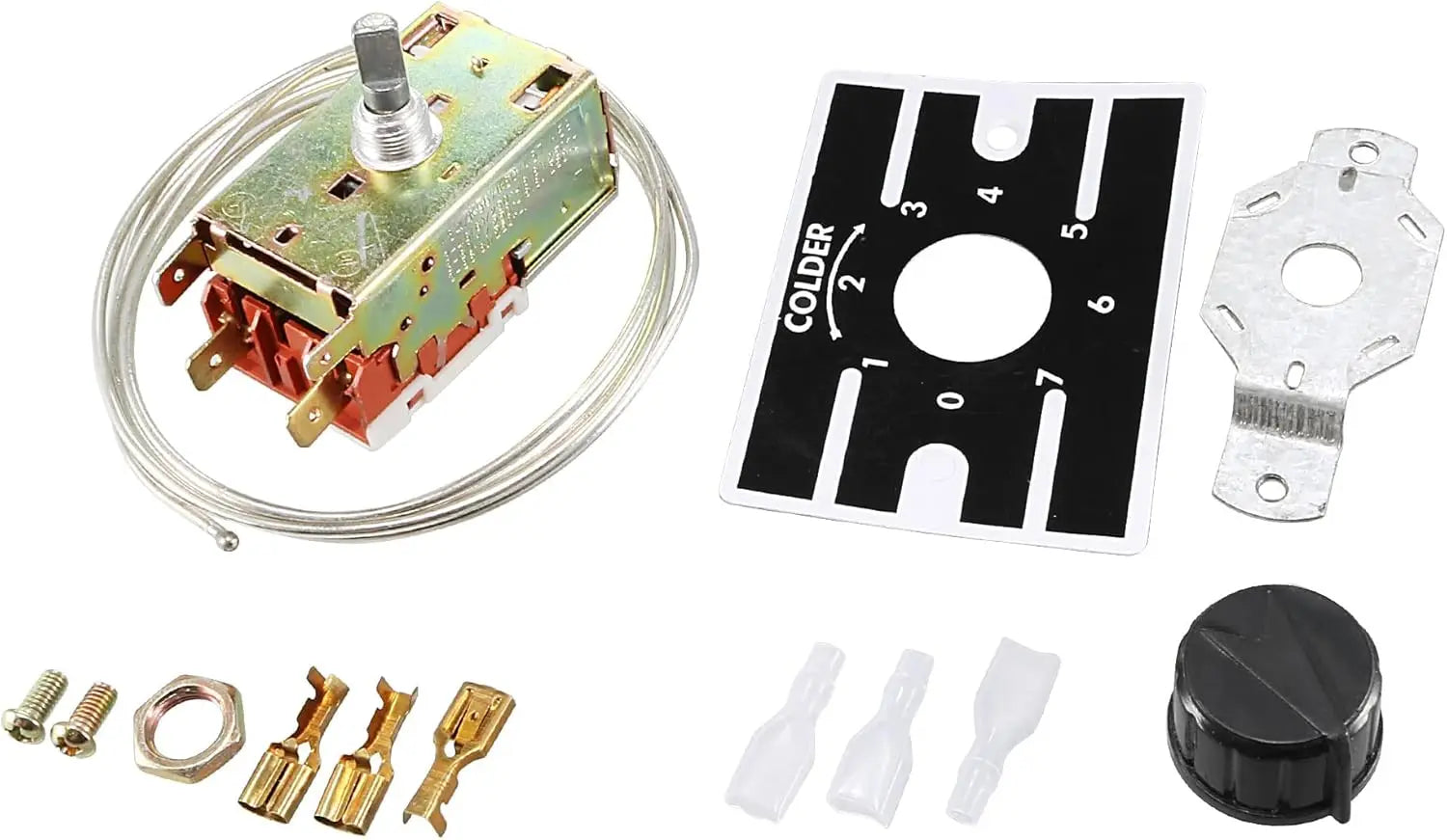K50-P1125-001 Refrigerator 4 Thermals Thermostat Temperature Switch Controller for Fridge/Freezer Accessories -18~+8.5 Celsius
