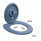 Durable Plastic Toilet Seat Lid Potty Seat Removable Movable Toilet Lid Camping Bucket Seats Home Outdoor Accessory