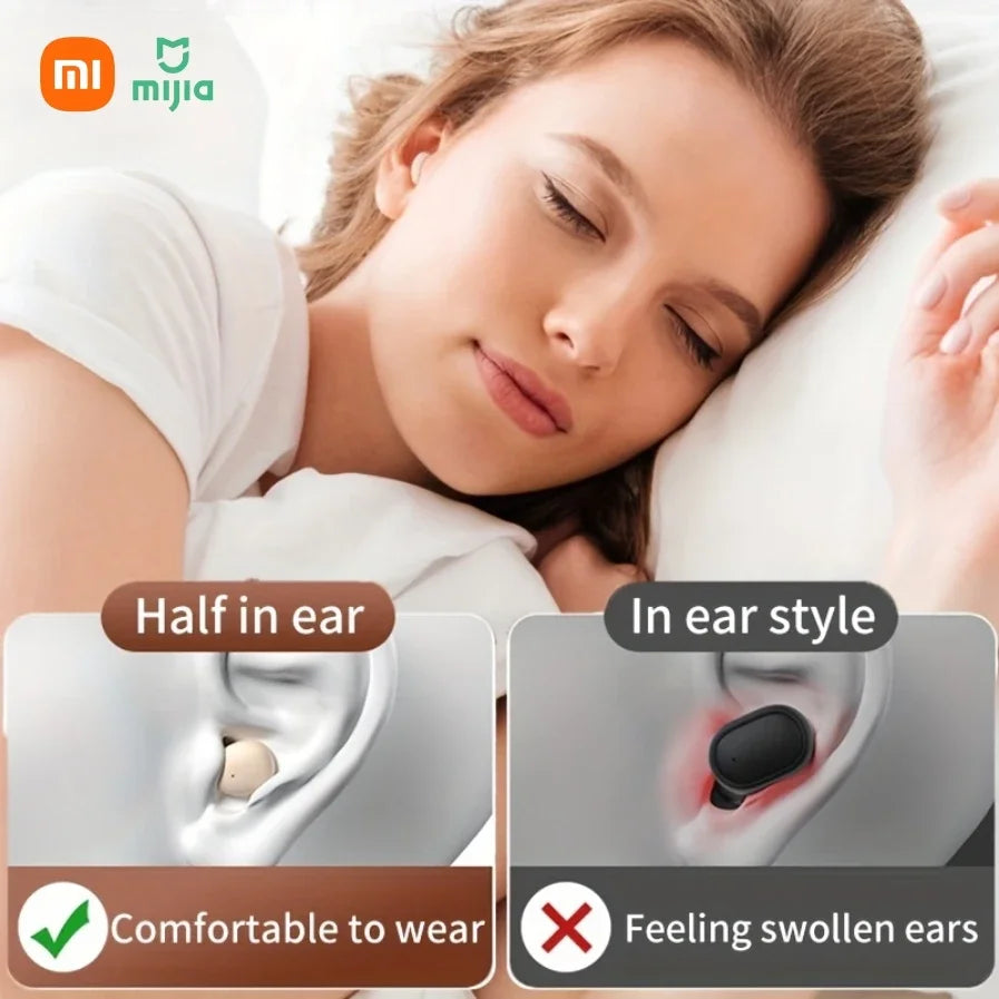 Xiaomi MY001 Mini Wireless In Ear Sleep Bluetooth 5.3 Earphones High Definition High Pitch Invisible Noise Reduction Earphones