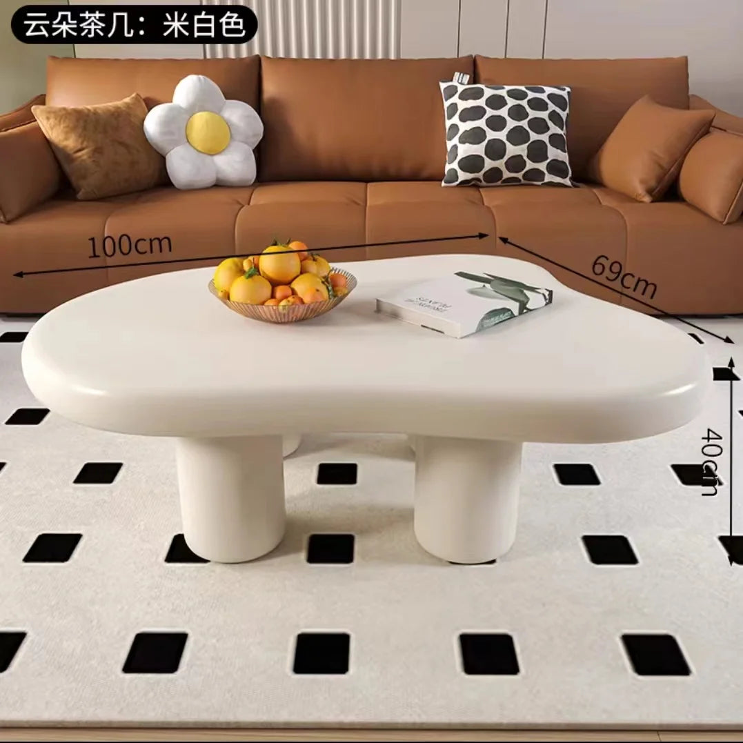Light Luxury Cream Style Cloud Coffee Table Living Room Furniture Creative Dining Table Side Tables Coffee Table for Living Room