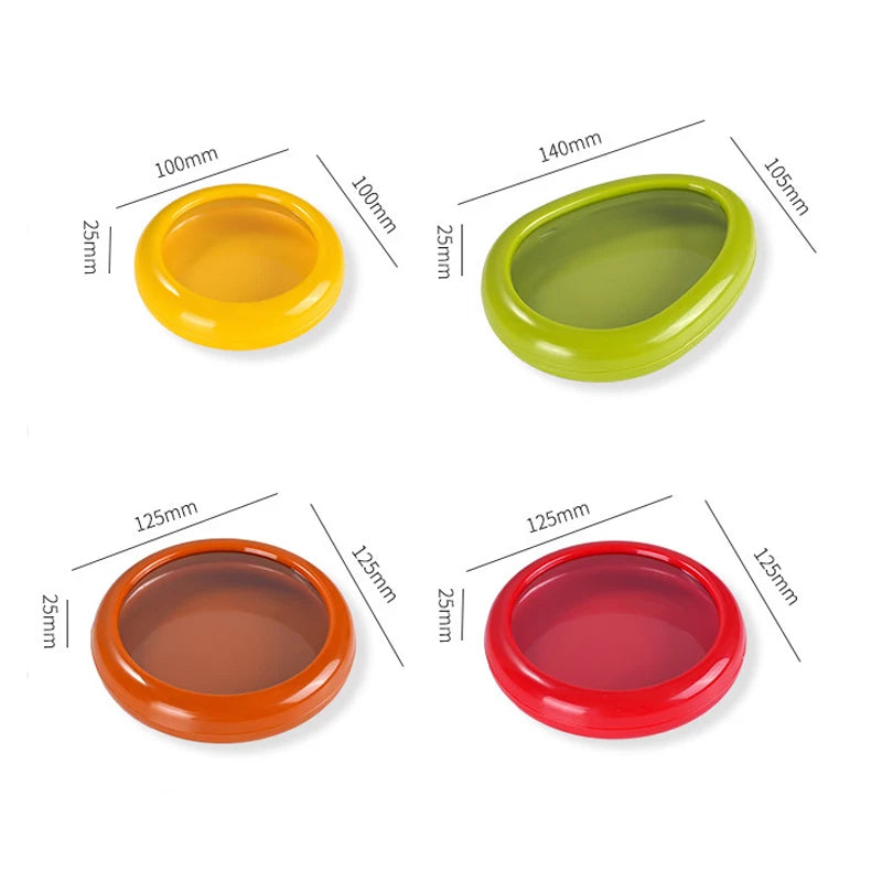 4Pcs Kitchen Storage Box Fruit Vegetable Container Fresh Box Avocado Tomato Lemon Onion Fresh-Keeping Crisper Kitchen Gadgets