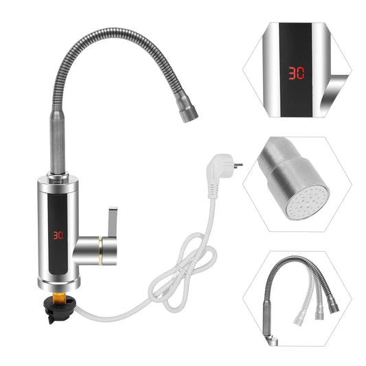 3000W 360 ° Instant Electric Faucet for Quick Heating Faucet Water Heater for Heating and Cooling