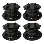 4pcs Height-adjustable Floor Balance Support Pedestal Bearing Decking Boards Slab Bearing Terrace Bearing Weatherproof Tools