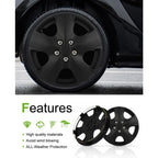 Hubcap Auto Tire Replacement Exterior Cap OEM Steel Wheel Hubcaps Wheel Cover Rim 15 Inch Set of 4 PP Hub Caps Universal Snap On