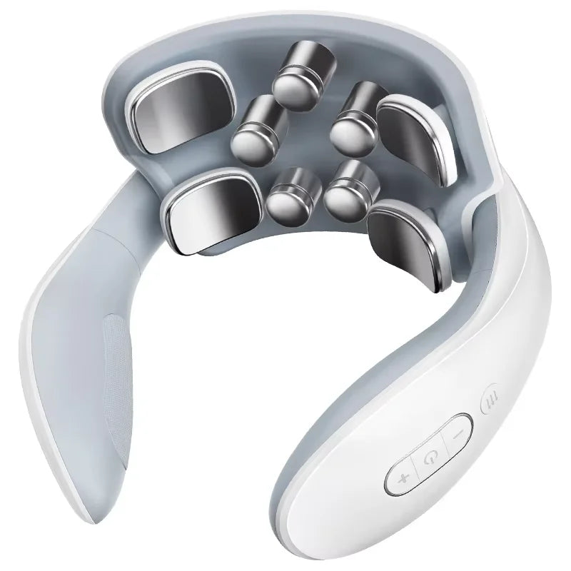 UKL Pulse Back Neck Massager Wireless Smart Shoulder and Neck Massager Heating Pain Relief Muscle Impact Massage Health Care