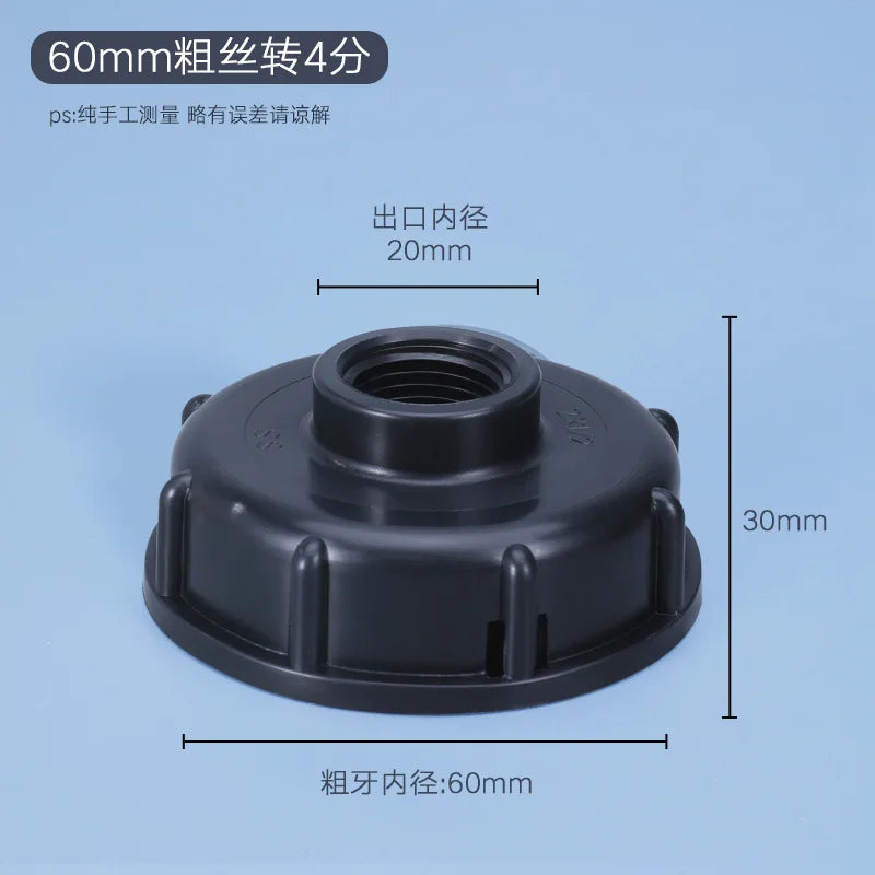 High quality IBC Water Tank Adapter 2'' to 2" Water Connector Fuel Bucket Valve Tank Garden Hose Pipe Fittings