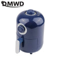 1L Capacity Oil Free Deep Fryer French Fries Chicken Frying Machine Time and Temperature Adjustable Smokeless Mini Bake Oven