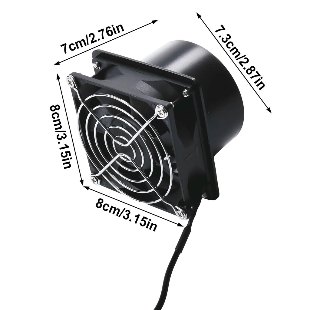 Smoke Absorber Fume Extractor Fan Pipe Duct Exhuast Fan USB Adjustable