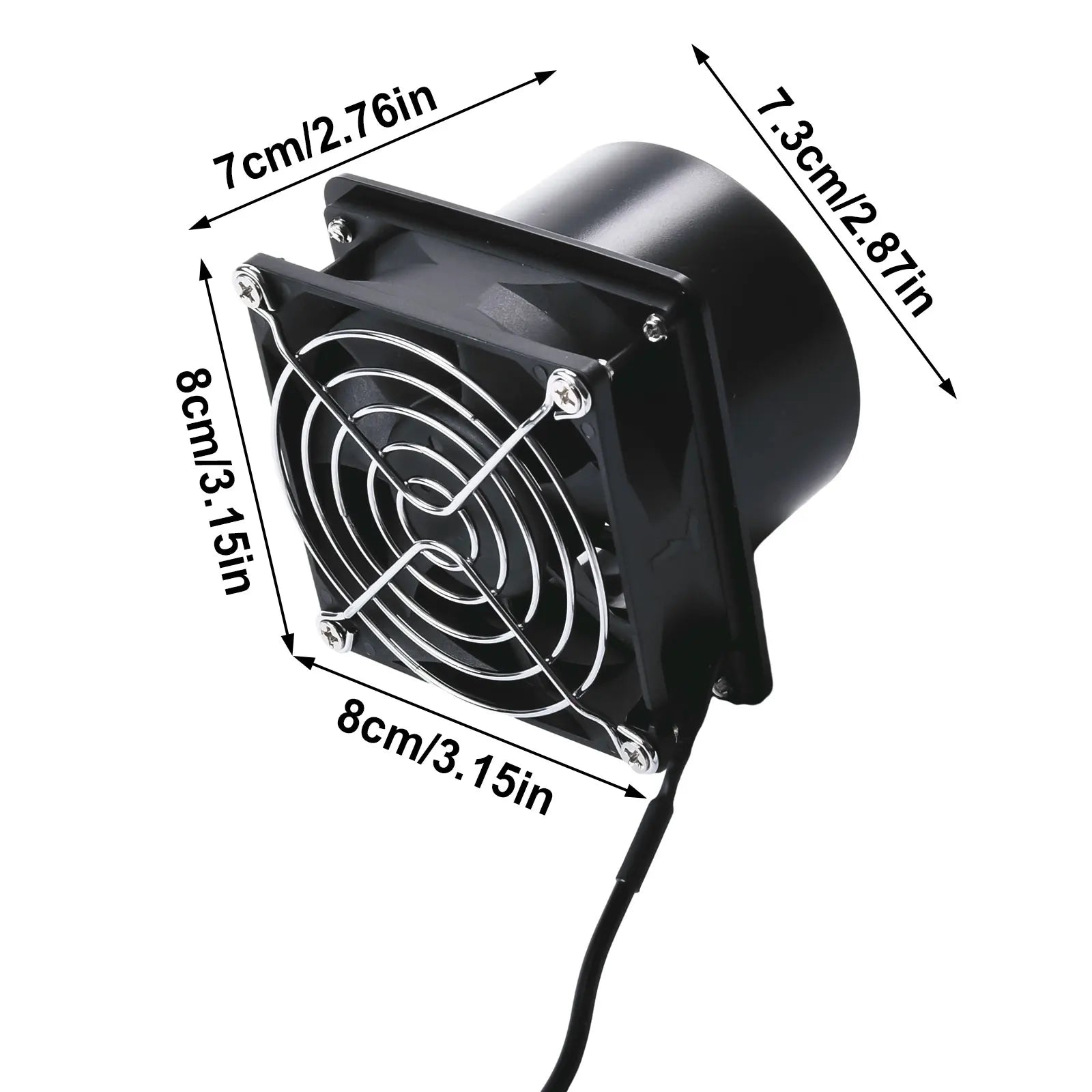 Smoke Absorber Fume Extractor Fan Pipe Duct Exhuast Fan USB Adjustable