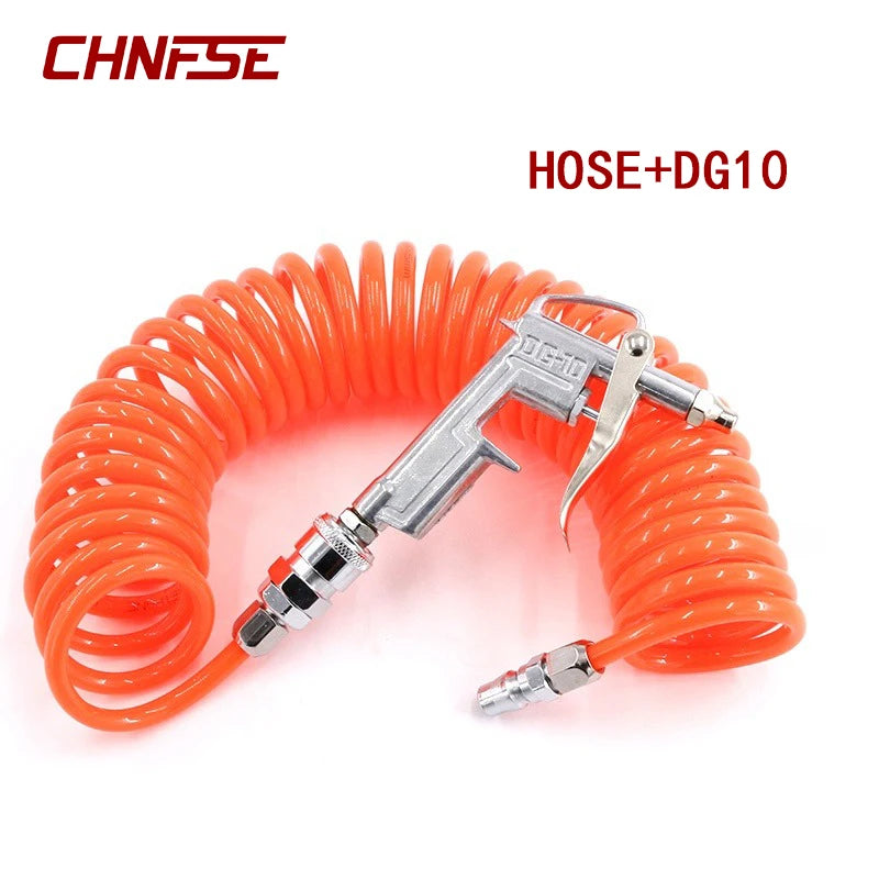 Compressor Hose 8*5mm Telescopic Hose Pu High Pressure Cleaning Spray Gun Air Duster Blow Spring Tube Pipe