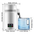 4L Water Distiller Purifier Filter 1 L/H Distilling Speed Dispenser Dr