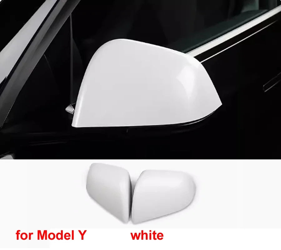 For Tesla Model 3 / Model Y Replace Car Accessories Rear View Mirrors Shell Cap Housing Wing Door Side Mirror Cover 1 Pair