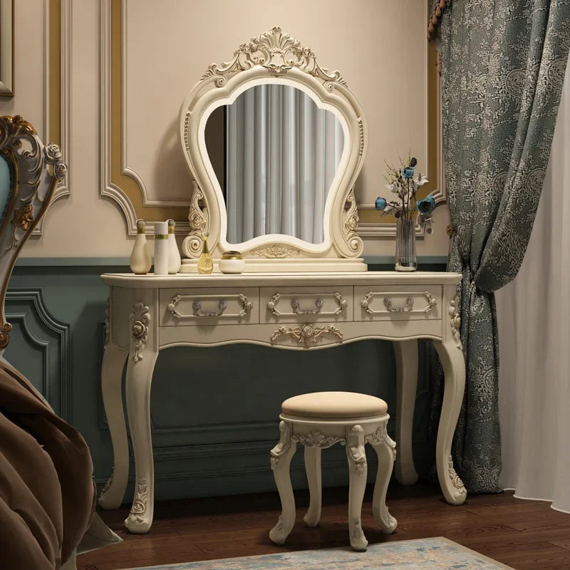 European dresser bedroom makees ins multifunctional princess dressing table storage cabinet integrated small apartment