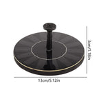 Solar Fountain Pump Floating Solar Panel Bird Baths Water Fountain with 4 Nozzles For Garden Outdoor Water Pool Pond Decor
